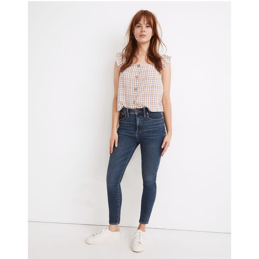 MADEWELL Tall Curvy High-Rise Skinny Jeans in Wendover Wash: TENCEL™
